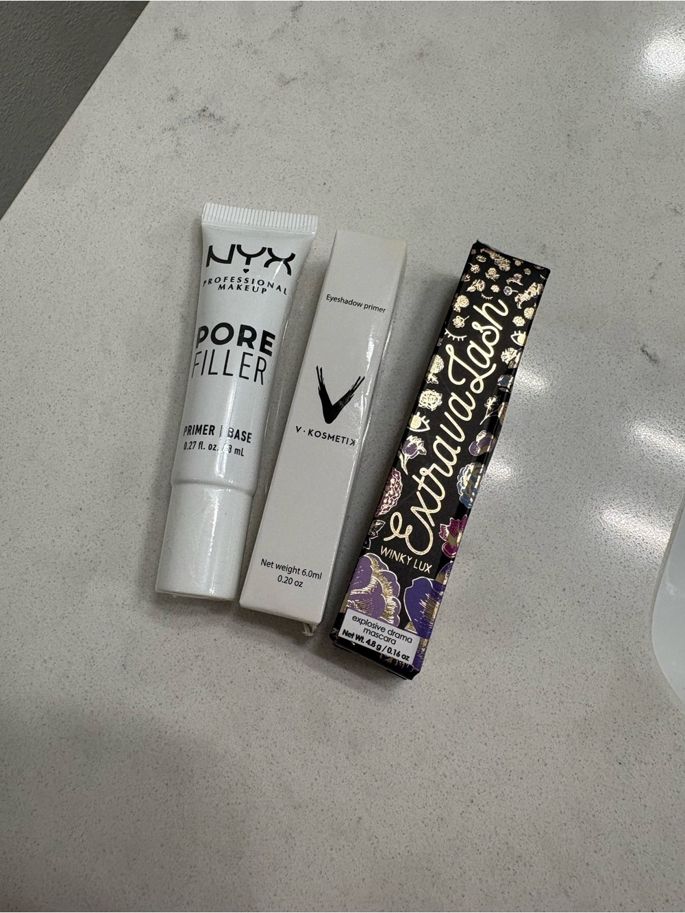 Mini NYX Pore Filler Primer, winky lux mini & Eye shadow primer- New